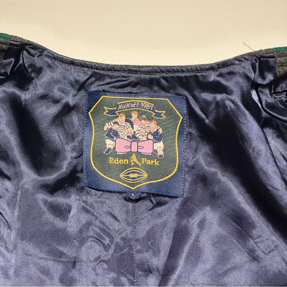 Eden Park Wool-Blend Heritage Kick-Off 1987 Button Up Vest Waistcoat, Mens Large - Picture 3 of 12